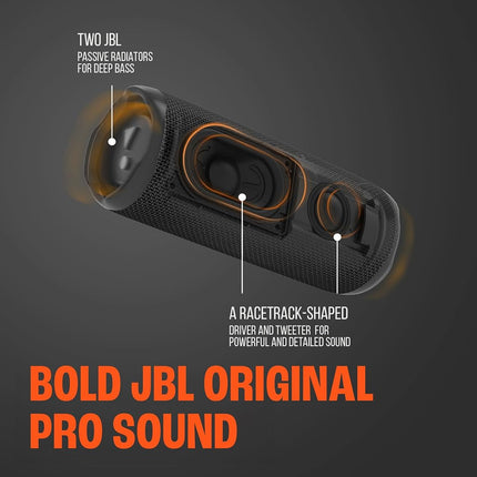 JBL Flip 6 (bleue) + pack avec étui rigide de protection divvi!