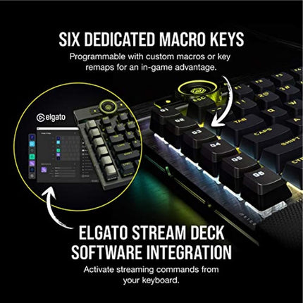 Corsair K100 RGB USB Black Mechanical Keyboard US English