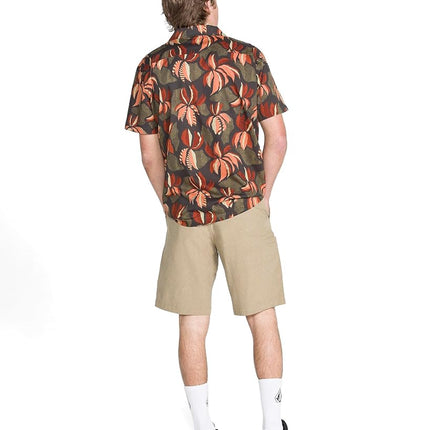 Volcom Men's Kerosene 21" Hybrid Shorts, Khaki, 28