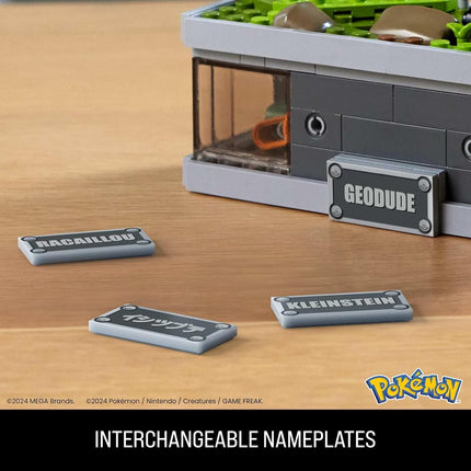 Juego de construcción MEGA Pokémon, Geodude con minimovimiento y 343 piezas, 12.7 cm de alto, brazos y boca móviles, coleccionable para adultos, HWR79