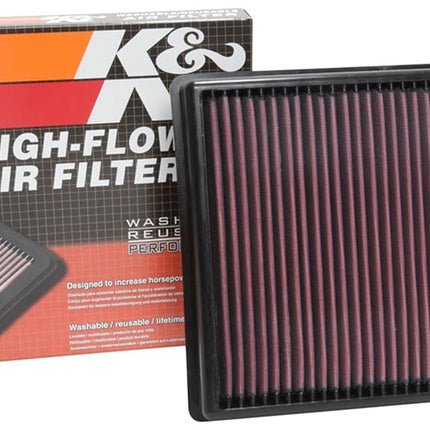 K&N Air Filter Compatible with Volkswagen Crafter 2.0D 2017- (33-3120) Red
