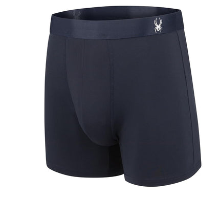 Spyder Mens Boxer Briefs 5 Pack Poly Spandex Performance Boxer Briefs Underwear, Light Blue/Heather/Light Blue/Green/Navy, L