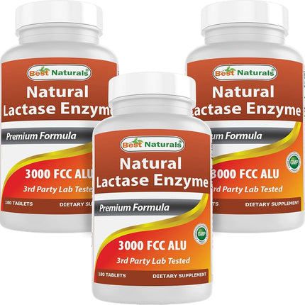 Best Naturals, Fast Acting Lactase Enzyme, 3000 FC