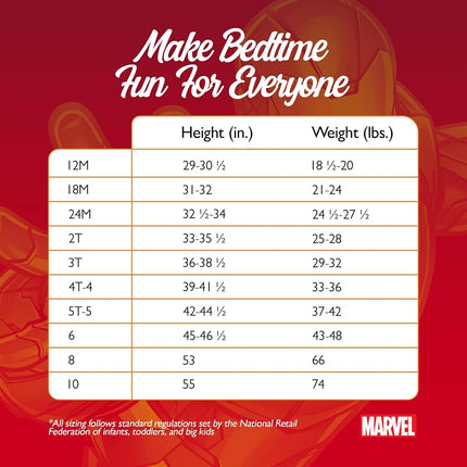 Marvel Boys 2-Piece Snug-Fit Cotton Holiday Pajamas Set, Soft & Cute for Kids, I Am Ironman, 8