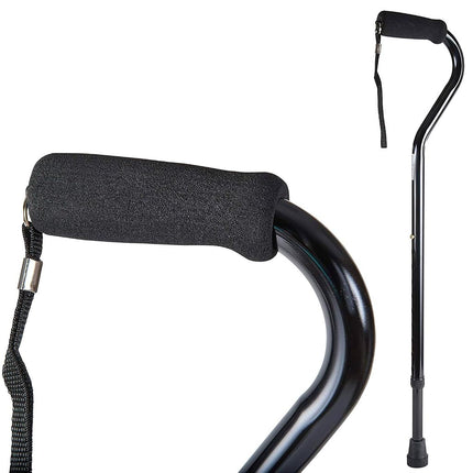 DMI Walking Cane and Walking Stick for Adult Men and Women, FSA Eligible, Lightweight and Adjustable from 33-37 Inches, Supports up to 250 Pounds with Ergonomic Hand Grip and Wrist Strap, Bronze