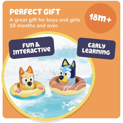 Toomies Bluey Bath Toys 2 Pack - Toddler Bath Toys, Pool Float 18M+