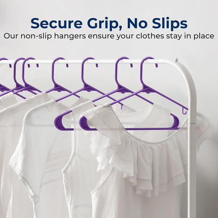 SereneLife, Plastic Hangers Space Saving Hangers Durable Heavy Duty Clothes Hanger Set Ideal for Laundry/Daily Use,Holds Up to 5.5 Lbs.Hangers for Coats, Jackets, Pants & Dress (150 Pieces)