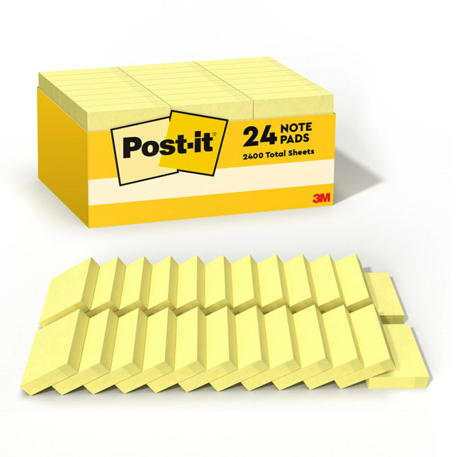 Post-it Notes Value Pack, 1-1/2 x 2-Inches, Canary