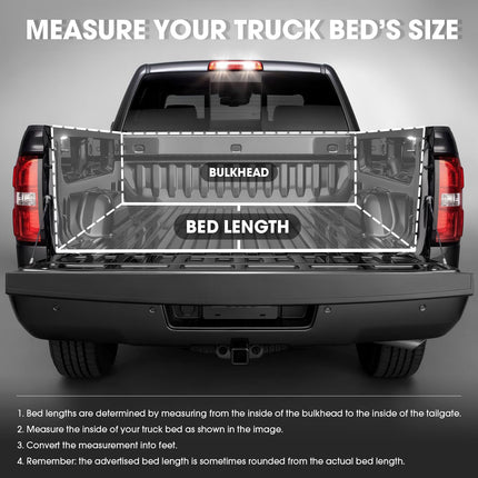 DNA MOTORING TTC-RU-096 Pickup Truck Bed Soft Roll-Up Tonneau Cover Compatible with 2022-Present Tundra 5.5Ft Bed