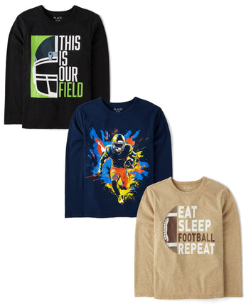 The Children's Place Boys' Sports Long Sleeve Grap