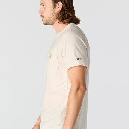 Carhartt Men's Force Relaxed Fit Midweight Short-Sleeve Pocket T-Shirt, Malt, 3XL