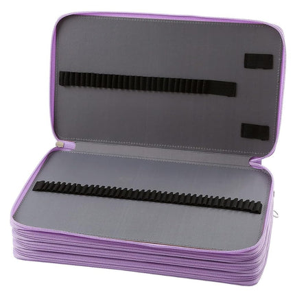 Lbxgap Individual Slots Pencil Holder, Purple, 300, Portable,travel