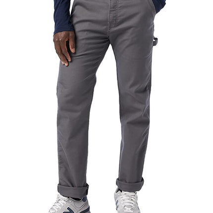 Dickies Workwear - Trousers for Men, Duck Carpenter Pants, Regular Fit, Stone Wash Grey, 40W