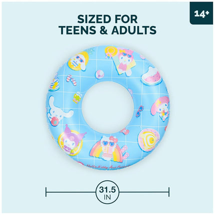 Swimways Hello Kitty Swim Tube Pool Float, Inflatable Pool Floats & Kids Pool Toys, Swimming Pool Accessories & Beach Essentials for Teens Aged 14 & Up