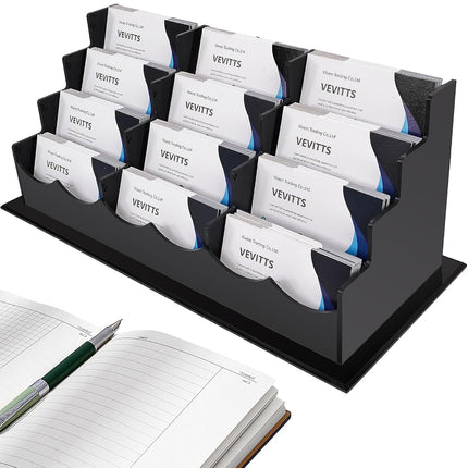 Vevitts Business Card Holder, Acrylic Business Car