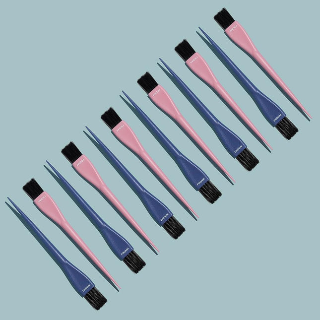 Fromm Color Studio 7/8" Soft Color Brush 2-Pack for Hair Stylist with Tapered Tips for Hairline and Roots for Short Hair and Bangs