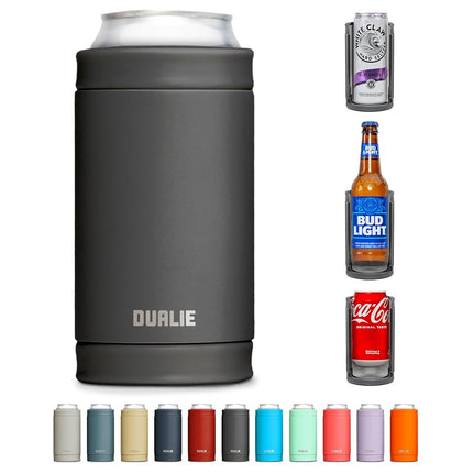 DUALIE 3 in 1 Insulated Can Cooler - Universal Siz