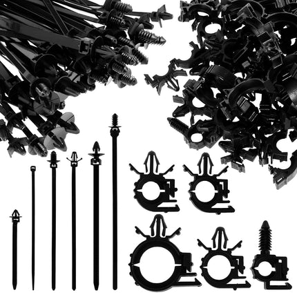Kandishiex 290Pcs Car Wire Harness Routing Clip As