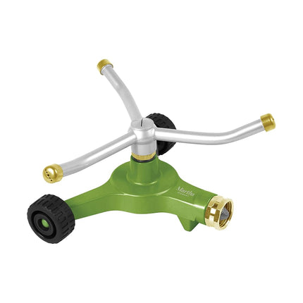 Martha Stewart MTS-WRSPR8M Heavy-Duty Metal 3-Arm Rotating Sprinkler, Gardening
