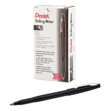 Pentel Rolling Writer Stick Roller Ball Pen, Mediu