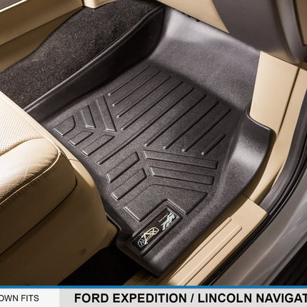 Tapis de sol MAXLINER 3 rangées noir pour Expedition EL/Navigator L 2011-2017 avec banquette ou console à la 2e rangée