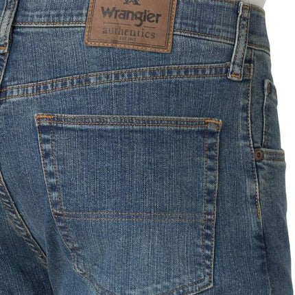 Wrangler Authentics Men's Regular Fit Comfort Flex Waist Jean, Slate, 42W x 32L