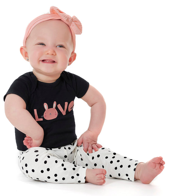 Ensemble de 4 pantalons bébé fille Onesies à combiner, de la naissance à 40 pieds, assortis/multicolores, 12 mois