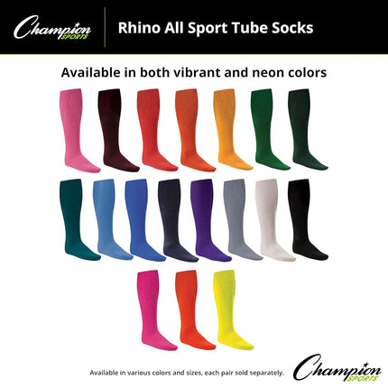 Champion Sports Rhino All Sport Socks, Pink, Size 3