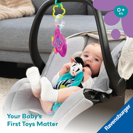Ravensburger Play+ My First Snuggle Friend – Zebra | Cozy Comfort & Sensory Play | Encourages Emotional Development