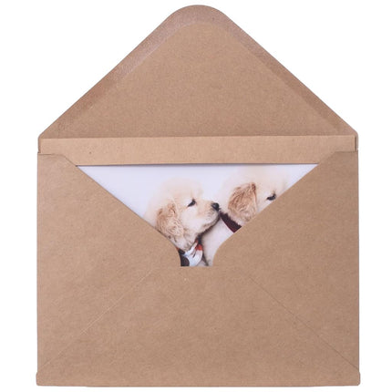 Litpoetic 100 Pack Photo Frame Cards with Envelopes 4x6 Paper Picture Frame Notecards Photo Card Holder for Back to Schook Teacher Appreciation Wedding Birthday Classroom DIY Craft,Kraft