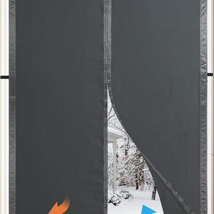 Magnetic Thermal Insulated Door Curtain,Upgraded-F