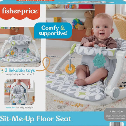 Fisher-Price Portable Baby Chair Sit-Me-Up Floor Seat With Developmental Toys & Machine Washable Seat Pad, Starlight Bursts