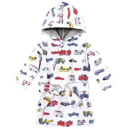 Hudson Baby Albornoz de piscina y playa con forro de piel sintética para bebé unisex, "Going Places", 0-6 meses