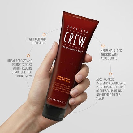 American Crew Firm Hold Styling Gel Tube, 100ml