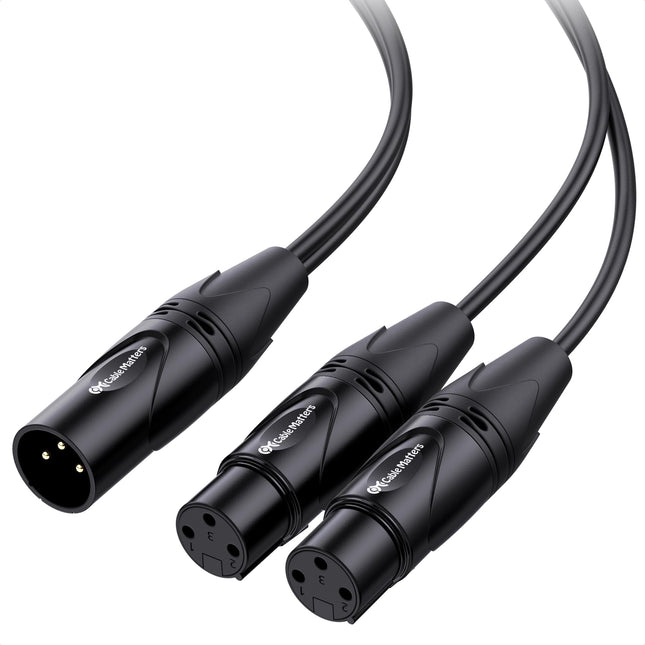 Cable Matters Balanced XLR Splitter Cable - 1.5ft 