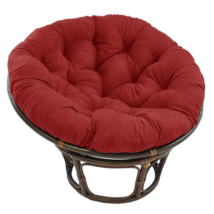 Blazing Needles Solid Microsuede Papasan Chair Cus