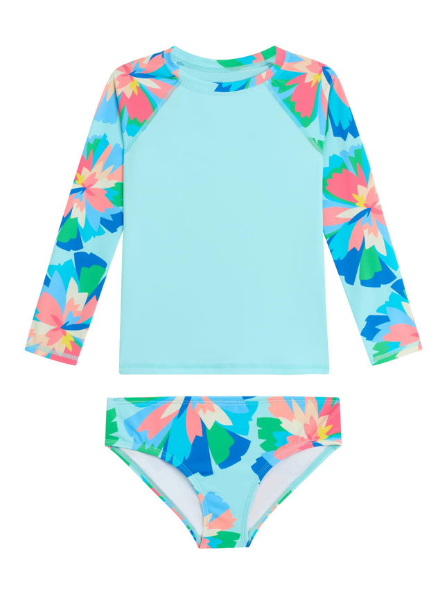 Kanu Surf Girls' Long Sleeve Rash Guard UPF 50 2-P