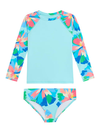 Kanu Surf Girls' Long Sleeve Rash Guard UPF 50 2-P