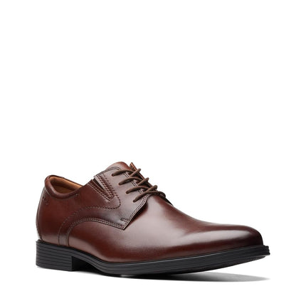 Clarks Men's, Whiddon Plain Toe Oxford, Mahogany Leather, 8.5 UK