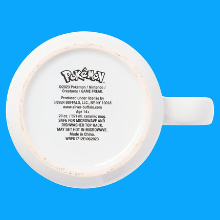 Silver Buffalo Pokémon Bulbasaur Squirtle, Ceramic Camper Mug, 20oz