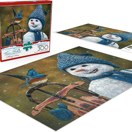 Buffalo Games Snow Brother By Kim Norlien Jigsaw Puzzle From The Holiday Collection (300 Pieces)