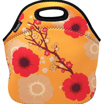 Wrapables® Insulated Neoprene Lunch Bag, Orange Fl