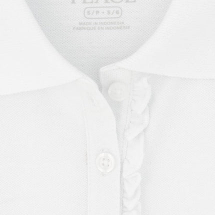 Polo piqué à manches courtes et volants pour fille The Children's Place, lot de 2, Tidal, Medium