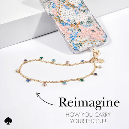 Case-Mate kate spade new york Phone Charm Wrist Strap - Dazzle Chain Silver