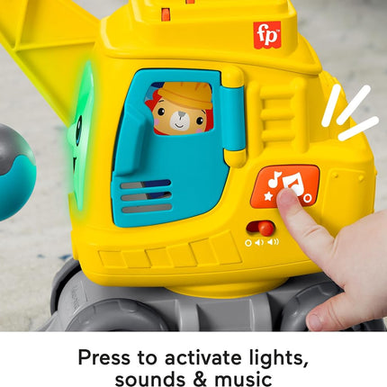 Fisher-Price Baby & Toddler Learning Toy Count & Stack Crane with Blocks, Lights, Music & Sounds for Infants Ages 9+ Months