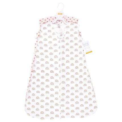 Hudson Baby Saco de dormir térmico sin mangas para bebé unisex, 2 unidades, Creative Rainbows, 0-6 meses, Creative Rainbows, 0-6 meses