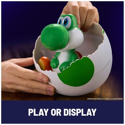 Hatchin’ Yoshi from The Super Mario Galaxy Movie, Interactive Yoshi Egg Action Figure with Sounds, Ages 4 and Up, Batteries Included