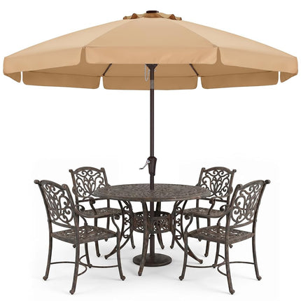 ABCCANOPY 9ft Scalloped Patio Umbrella, Outdoor Ta