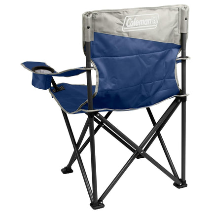 Chaise de camping Coleman Big-N-Tall avec porte-gobelet et poche latérale, siège d'extérieur XL résistant à l'eau, supporte jusqu'à 272 kg