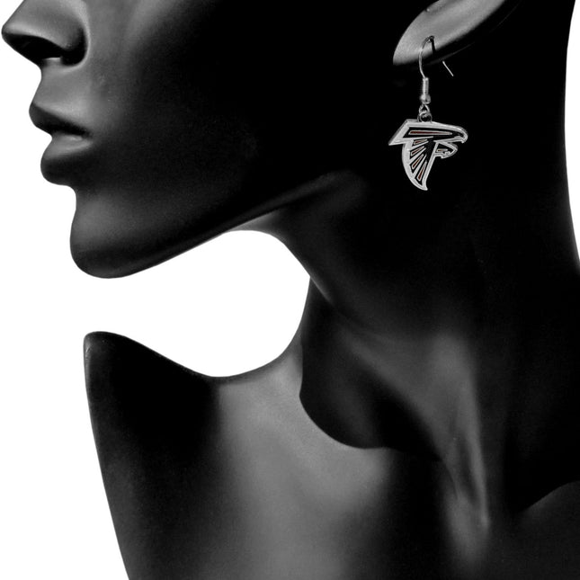 Siskiyou Sports NFL Atlanta Falcons Women's Chrome Dangle Earrings